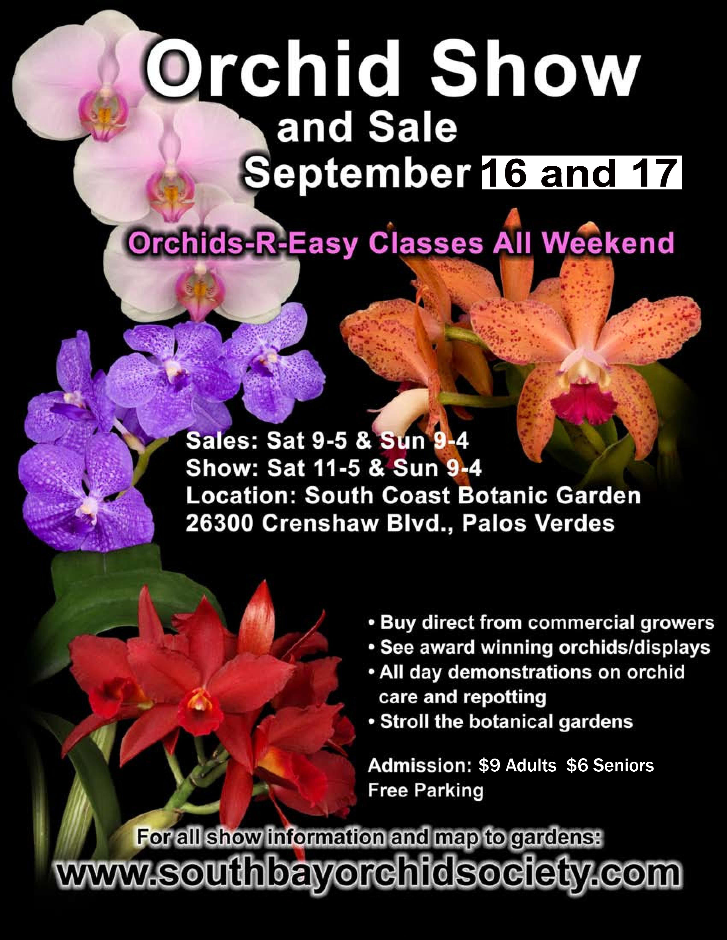 South Bay Orchid Society - Orchid Show and Sale 2017 - Newport Harbor