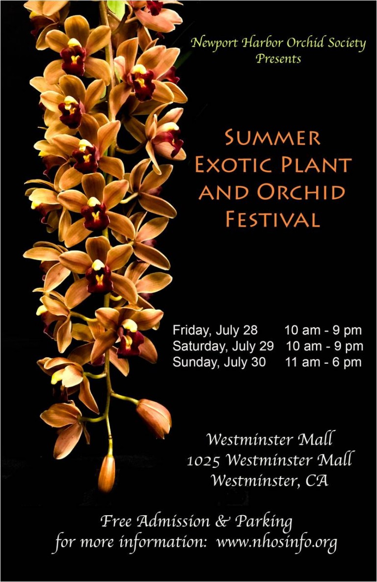 Exotic Plant and Orchid Festival 2017 Newport Harbor Orchid Society